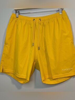 YoungLA Men’s Yellow Swim Trunks - L